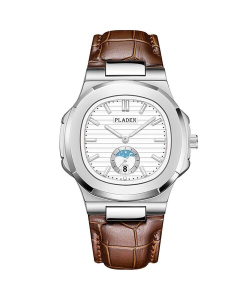 no brand（ノーブランド）の「PLADEN メンズ クォーツ腕時計 ノーチラスオマージュモデル シルバーシリーズ（アナログ腕時計・メンズ・その他）」の6枚目の写真