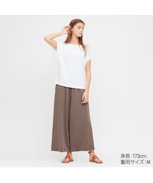 UNIQLO | ドレープクルーネックT（半袖）(Tシャツ/カットソー)
