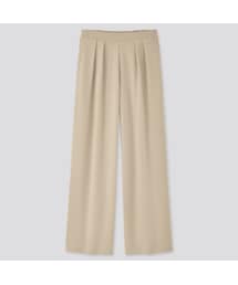 UNIQLO | クレープジャージーワイドパンツ（丈長め72cm）(その他パンツ)