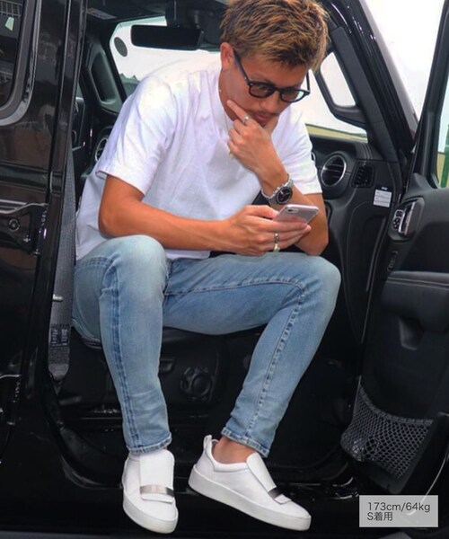 RE:LORE（リロア）の「14.5oz Slim-fit Tapered Hyper Stretch Denim Jeans Light Blue　19S-201（デニムパンツ・メンズ・その他）」の7枚目の写真