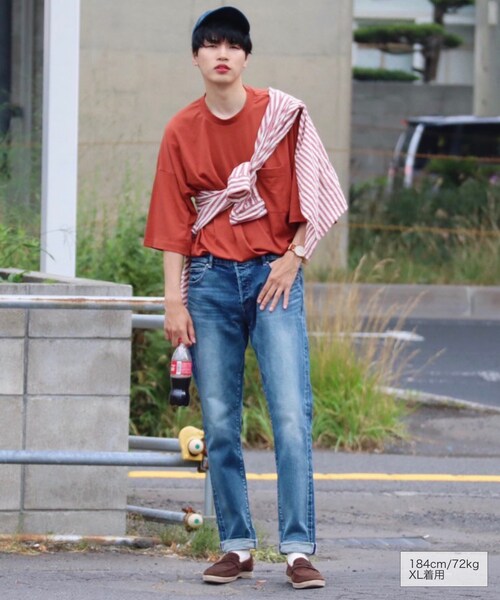 RE:LORE（リロア）の「14.5oz Slim-fit Tapered Hyper Stretch Denim Jeans  Mid Blue　19S-201（デニムパンツ・メンズ・その他）」の4枚目の写真