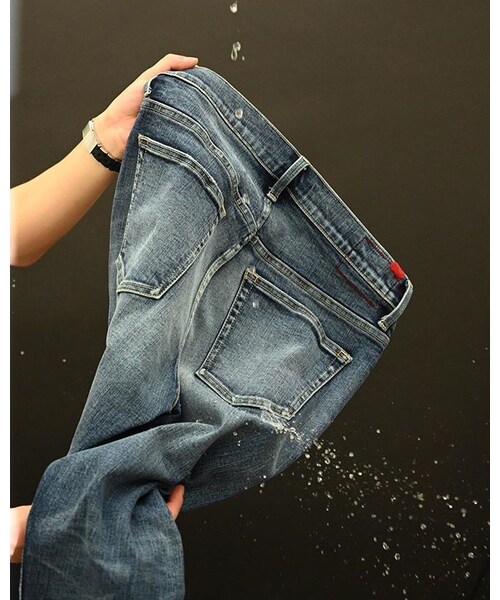 RE:LORE（リロア）の「14.5oz Slim-fit Tapered Hyper Stretch Denim Jeans  Mid Blue　19S-201（デニムパンツ・メンズ・その他）」の12枚目の写真