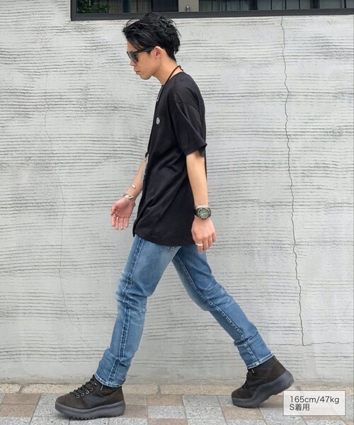 RE:LORE（リロア）の「14.5oz Slim-fit Tapered Hyper Stretch Denim Jeans  Mid Blue　19S-201（デニムパンツ・メンズ・その他）」の5枚目の写真