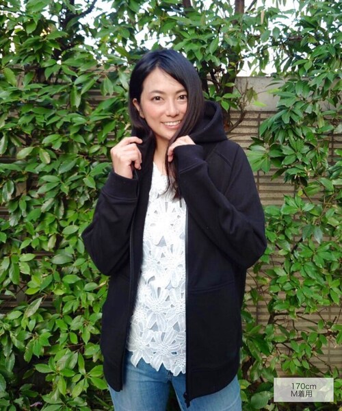 RE:LORE（リロア）の「Raglan Zip Hooded Sweatshirt BLK　19S-104（パーカー・メンズ・その他）」の4枚目の写真