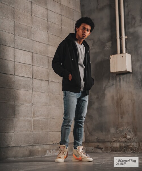 RE:LORE（リロア）の「Raglan Zip Hooded Sweatshirt BLK　19S-104（パーカー・メンズ・その他）」の3枚目の写真