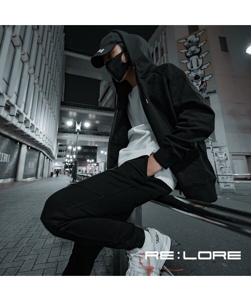 RE:LORE（リロア）の「Raglan Zip Hooded Sweatshirt BLK　19S-104（パーカー・メンズ・その他）」の5枚目の写真