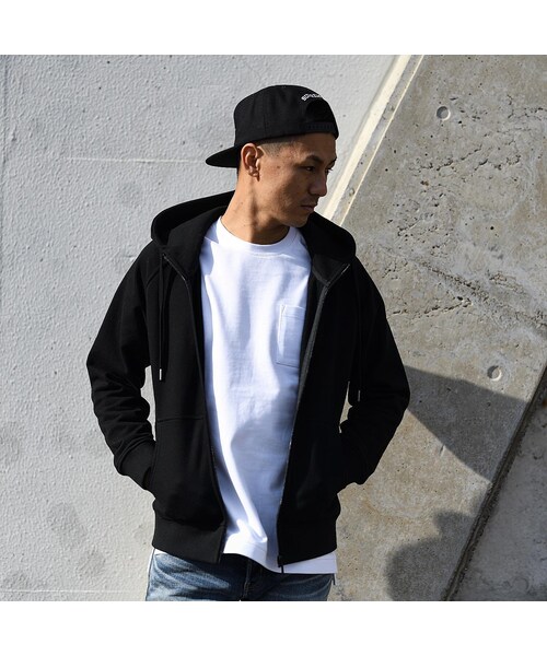 RE:LORE（リロア）の「Raglan Zip Hooded Sweatshirt BLK　19S-104（パーカー・メンズ・その他）」の10枚目の写真