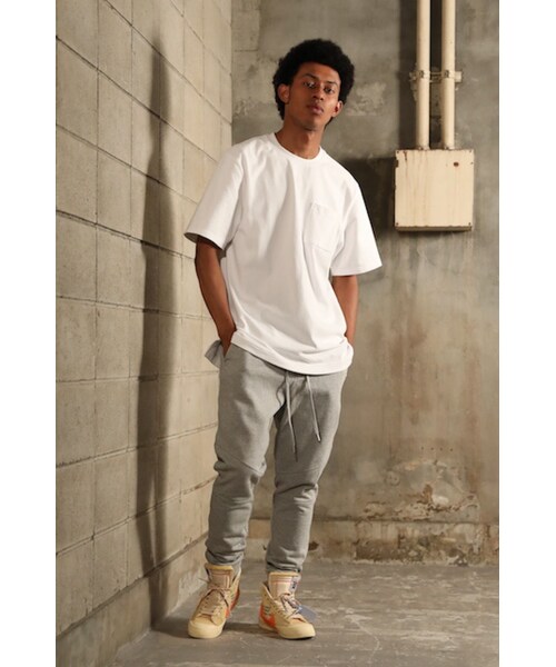 RE:LORE（リロア）の「Slim-fit Tapered Sweat Pants T/GRY　19S-202（その他パンツ・メンズ・その他）」の2枚目の写真