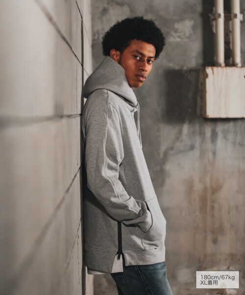 RE:LORE（リロア）の「Pullover Side Zip Hooded Sweatshirt T/GRY　19S-103（パーカー・メンズ・その他）」の2枚目の写真