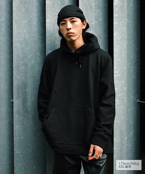 RE:LORE(リロア)の「Pullover Side Zip Hooded Sweatshirt BLK 19S-103(パーカー・メンズ・その他)」の3枚目の写真