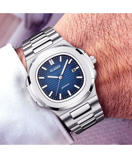 no brand（ノーブランド）の「PLADEN メンズ クォーツ腕時計
