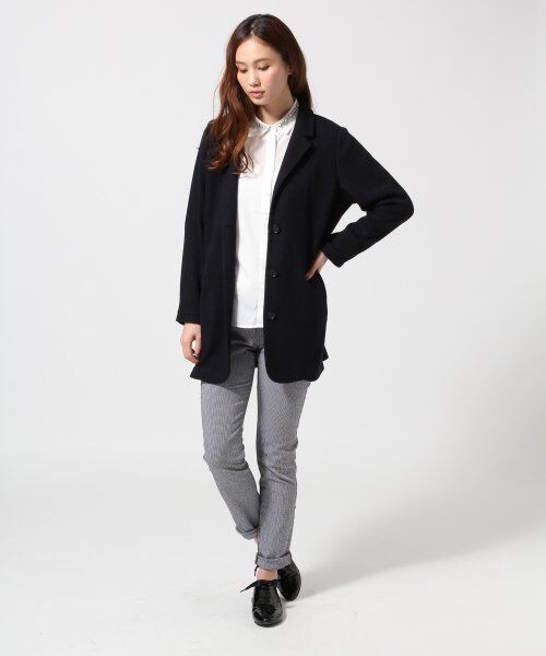 GLOBAL WORK（グローバルワーク）の「ガラスリムパンツ１４ＦＷ（パンツ・レディース・千鳥01/ブラック×ネイビーギンガム87/ブラックウォッチ88・Ｓ/Ｍ/Ｌ/ＸＬ）」の4枚目の写真