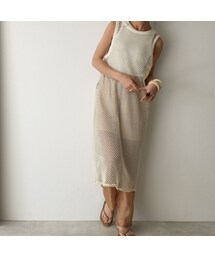 Lavish Gate | 4月末入荷分　予約販売　onepiece-04015　日本製　メッシュネット　2way エプロンワンピース　エクリュ(ワンピース)