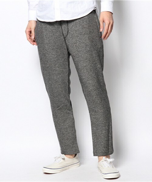 CelesteBlue （セレステブルー）の「CelesteBlue/AB交織裏毛９分丈PT（その他パンツ・メンズ・ライトグレー/チャコール・MEDIUM/LARGE）」の2枚目の写真