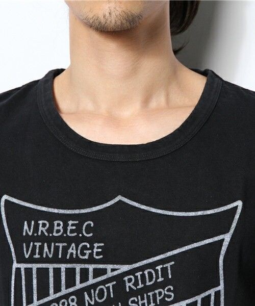 NOT RIGID(ノットリジット)の「NOT RIGID/N.R.B.C Tee(Tシャツ/カットソー・メンズ・ホワイト/ブラック/ネイビー・MEDIUM/LARGE)」の7枚目の写真