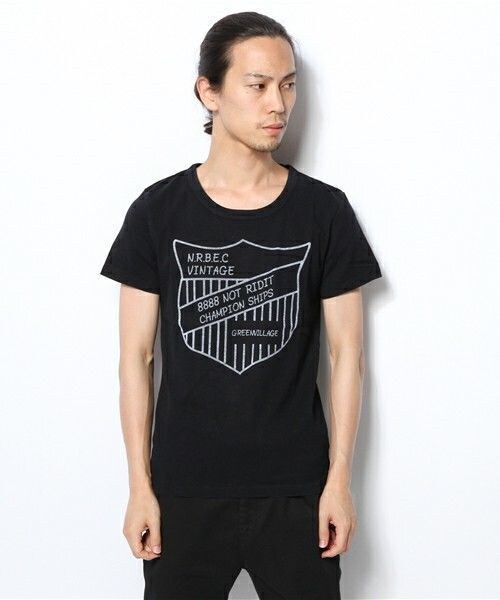 NOT RIGID(ノットリジット)の「NOT RIGID/N.R.B.C Tee(Tシャツ/カットソー・メンズ・ホワイト/ブラック/ネイビー・MEDIUM/LARGE)」の4枚目の写真