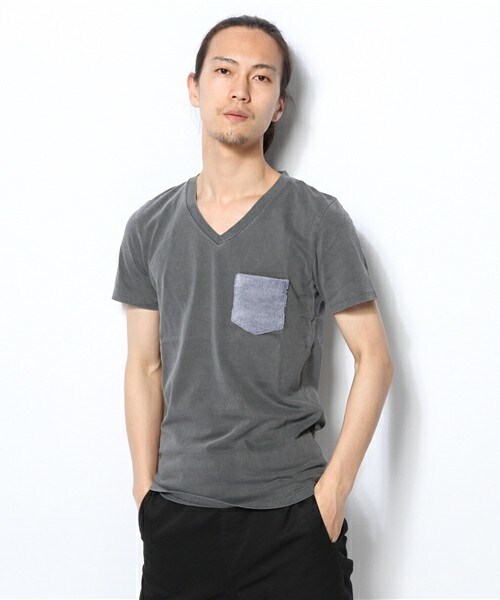 NOT RIGID（ノットリジット）の「NOT RIGID/Plain Poket Tee（Tシャツ/カットソー・メンズ・ホワイト/ホワイト系その他/ブラック/ブラック系その他/ブルー/ブルー系その他・MEDIUM/LARGE）」の4枚目の写真