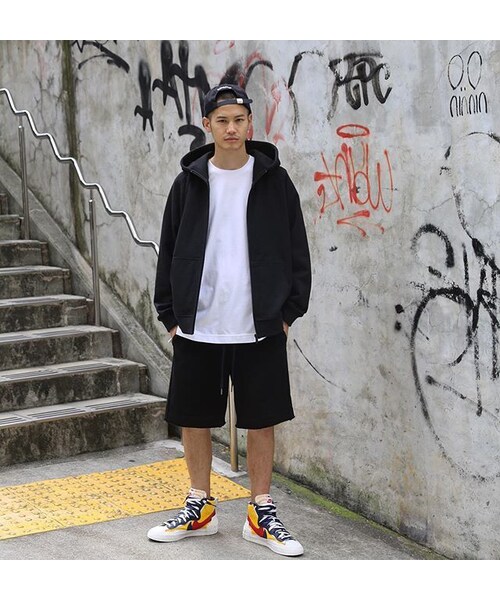RE:LORE（リロア）の「Boxy Cut Off Sweat Short Pants Black　19S-218（その他パンツ・メンズ・その他）」の3枚目の写真