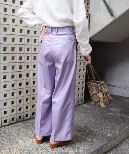 no brand（ノーブランド）の「シャイニーセンターワイドPT（その他パンツ・レディース・その他）」の3枚目の写真