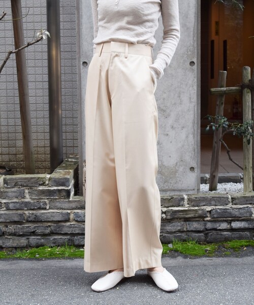 no brand（ノーブランド）の「シャイニーセンターワイドPT（その他パンツ・レディース・その他）」の6枚目の写真