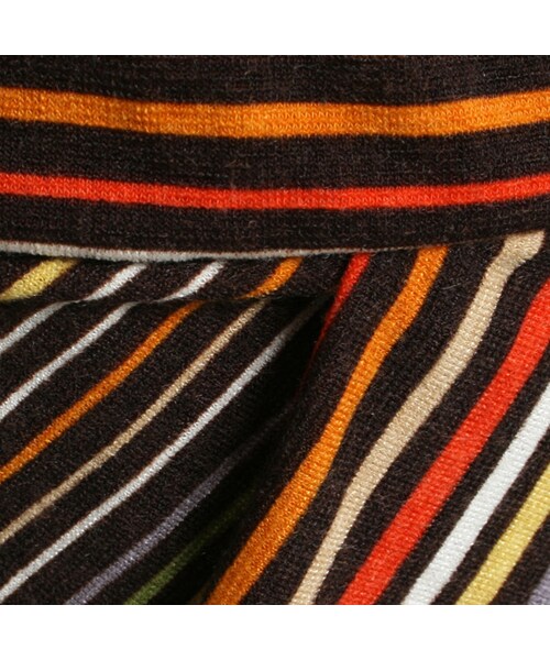 One deux boo(ワンドゥーブー)の「八分丈パンツ(ストライプニット)(パンツ・キッズ・ブラウン・XS(80~90cm)/S(100~110cm)/M(120~130cm)/L(140~150cm))」の5枚目の写真