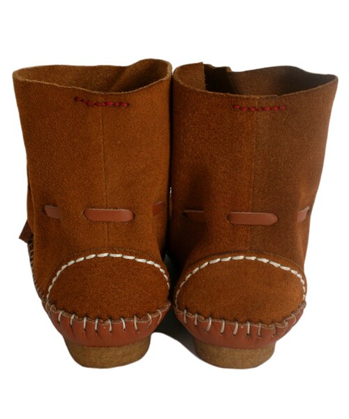 BOO SHOES（ブー シューズ）の「ショートブーツ（シューズ・キッズ・ブラウン/レッド・17cm/18cm/19cm/20cm/21cm/22cm）」の3枚目の写真