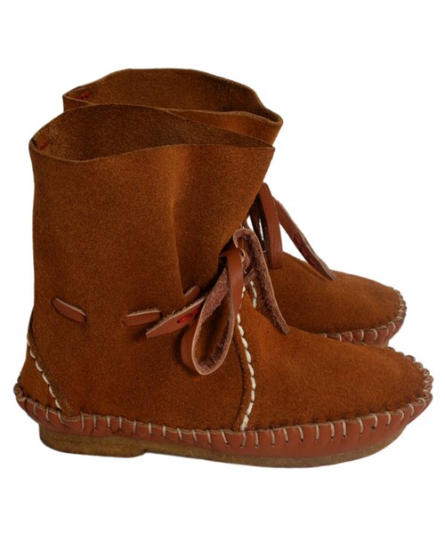 BOO SHOES（ブー シューズ）の「ショートブーツ（シューズ・キッズ・ブラウン/レッド・17cm/18cm/19cm/20cm/21cm/22cm）」の2枚目の写真