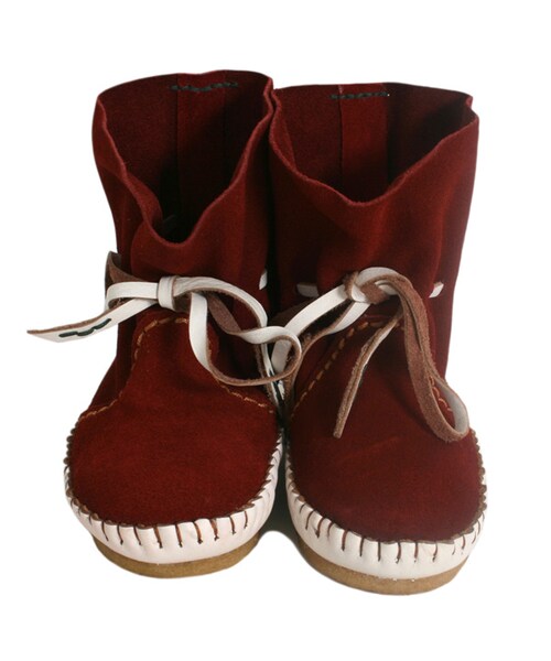 BOO SHOES（ブー シューズ）の「ショートブーツ（シューズ・キッズ・ブラウン/レッド・17cm/18cm/19cm/20cm/21cm/22cm）」の4枚目の写真