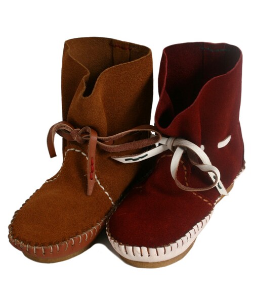 BOO SHOES（ブー シューズ）の「ショートブーツ（シューズ・キッズ・ブラウン/レッド・17cm/18cm/19cm/20cm/21cm/22cm）」の8枚目の写真