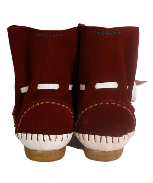 BOO SHOES（ブー シューズ）の「ショートブーツ（シューズ・キッズ・ブラウン/レッド・17cm/18cm/19cm/20cm/21cm/22cm）」の6枚目の写真