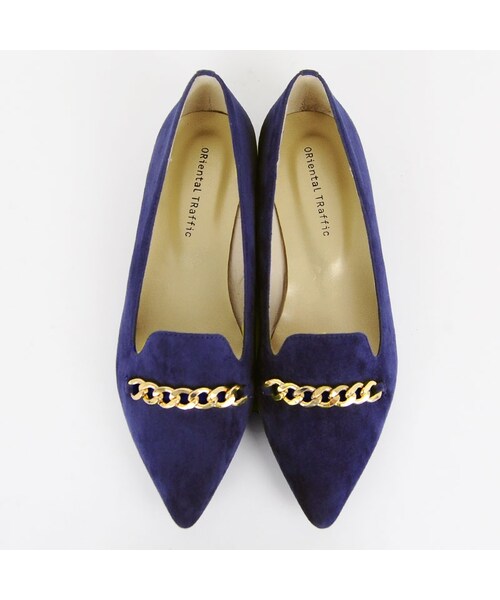 ORiental TRaffic（オリエンタルトラフィック）の「チェーンオペラシューズ（シューズ・レディース・ブラック/ブルー/レッド/イエロー・34/35/36/37/38/39/40/41/42）」の3枚目の写真