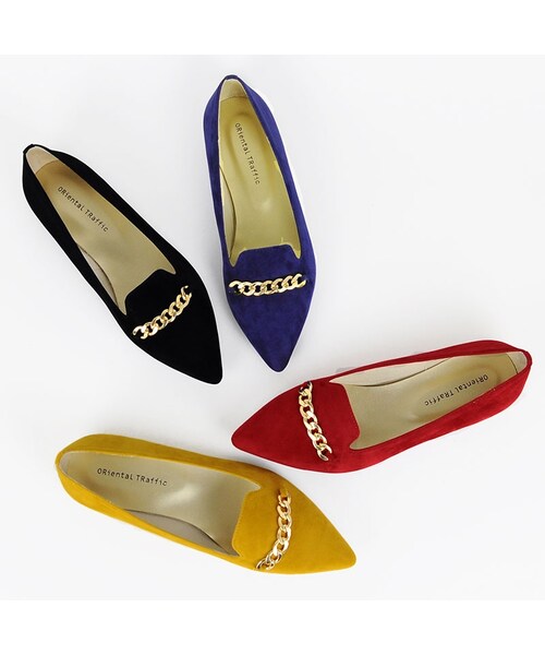 ORiental TRaffic（オリエンタルトラフィック）の「チェーンオペラシューズ（シューズ・レディース・ブラック/ブルー/レッド/イエロー・34/35/36/37/38/39/40/41/42）」の11枚目の写真