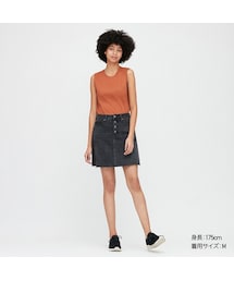 UNIQLO | コットンノースリーブT(Tシャツ/カットソー)