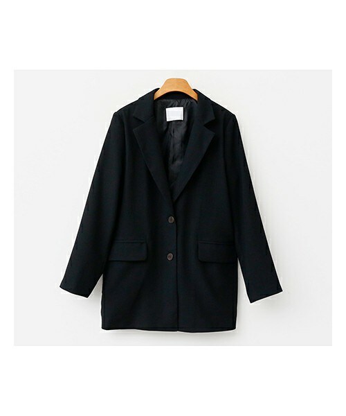 fd style（エフディ スタイル）の「肩パッドスタンダードツーボタンテーラードジャケット（テーラードジャケット・レディース・퍼플/그린/블랙・F(44-66)）」の2枚目の写真