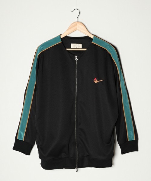 masterkey(マスターキー)の「PIPE-JOG-TOP(ジャージ・レディース・ブラック/グリーン・0/1/2)」の1枚目の写真