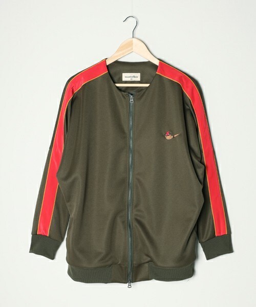 masterkey(マスターキー)の「PIPE-JOG-TOP(ジャージ・レディース・ブラック/グリーン・0/1/2)」の2枚目の写真