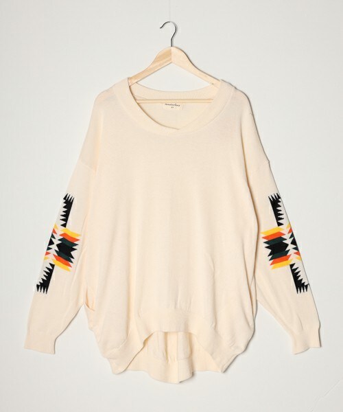 masterkey(マスターキー)の「NATIVES(ニット/セーター・レディース・グリーン/ブラック/ベージュ・1/2)」の3枚目の写真