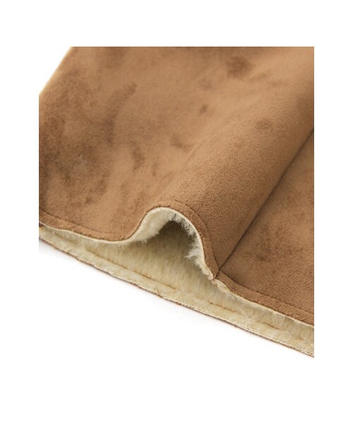 KBF（ケイビーエフ）の「フェイクムートンコート（ジャケット/アウター・レディース・GRAYGE/CAMEL/BROWN・one）」の20枚目の写真