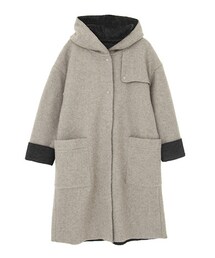 KBF | ダブルフェイスフード付きコート(ジャケット/アウター)