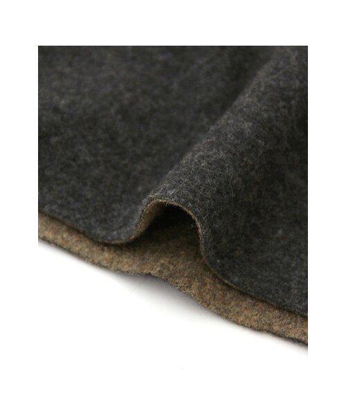 KBF（ケイビーエフ）の「ダブルフェイスフード付きコート（ジャケット/アウター・レディース・MOCHA/CHARCOAL・one）」の18枚目の写真