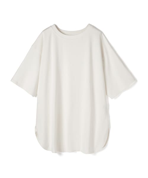 GRL（グレイル）の「USコットンオーバーサイズサイドスリットTシャツ（Tシャツ/カットソー・レディース・ブラック/ベージュ/オフホワイト/モカ/オレンジ・F）」の2枚目の写真