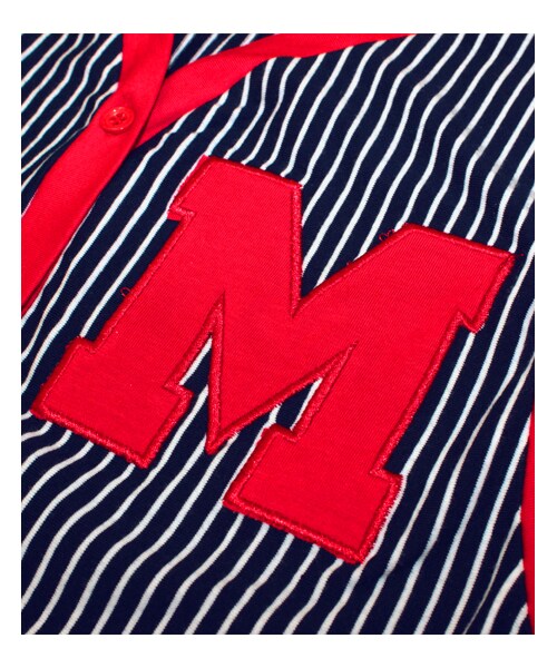 ANAP（アナップ）の「[送料無料対象商品] ストライプ柄ワッペン付きロンパース（ワンピース/ドレス・レディース・ライトブルー・one size）」の8枚目の写真