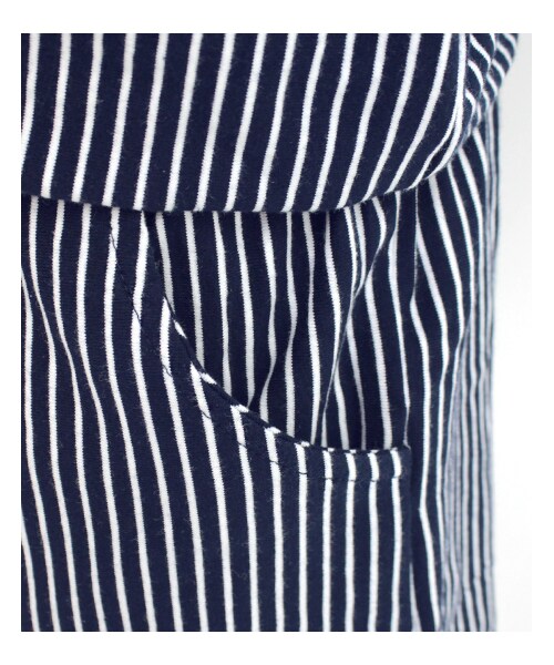 ANAP（アナップ）の「[送料無料対象商品] ストライプ柄ワッペン付きロンパース（ワンピース/ドレス・レディース・ライトブルー・one size）」の9枚目の写真