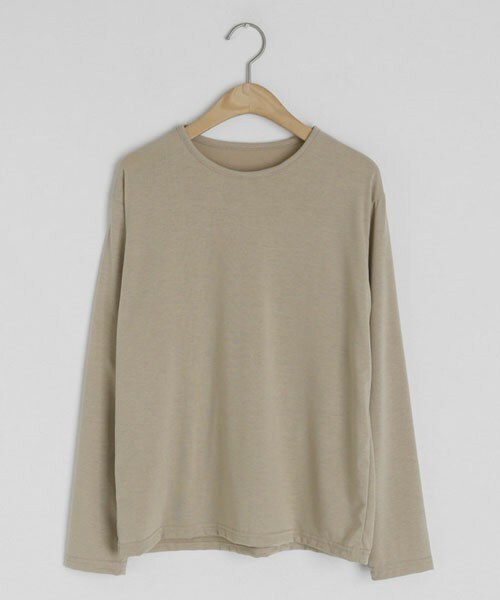 DHOLIC（ディーホリック）の「ラウンドネックTシャツ（Tシャツ/カットソー・レディース・ホワイト/ベージュ/ピンク/グリーン/ブルー/ブラック/パープル・FREE）」の3枚目の写真