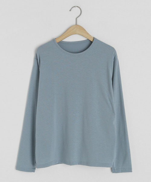 DHOLIC（ディーホリック）の「ラウンドネックTシャツ（Tシャツ/カットソー・レディース・ホワイト/ベージュ/ピンク/グリーン/ブルー/ブラック/パープル・FREE）」の5枚目の写真