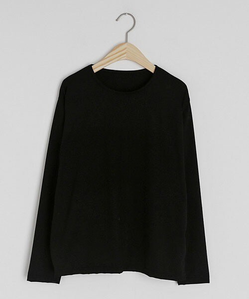 DHOLIC（ディーホリック）の「ラウンドネックTシャツ（Tシャツ/カットソー・レディース・ホワイト/ベージュ/ピンク/グリーン/ブルー/ブラック/パープル・FREE）」の2枚目の写真