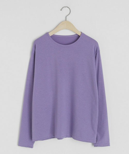 DHOLIC（ディーホリック）の「ラウンドネックTシャツ（Tシャツ/カットソー・レディース・ホワイト/ベージュ/ピンク/グリーン/ブルー/ブラック/パープル・FREE）」の6枚目の写真