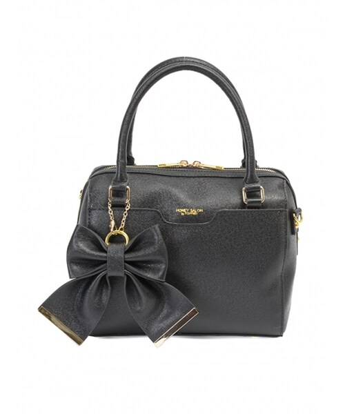 Honey Salon（ハニーサロン）の「ボストンミディ（バッグ・レディース・ピンク/ライトピンク/ブラック・Free）」の2枚目の写真