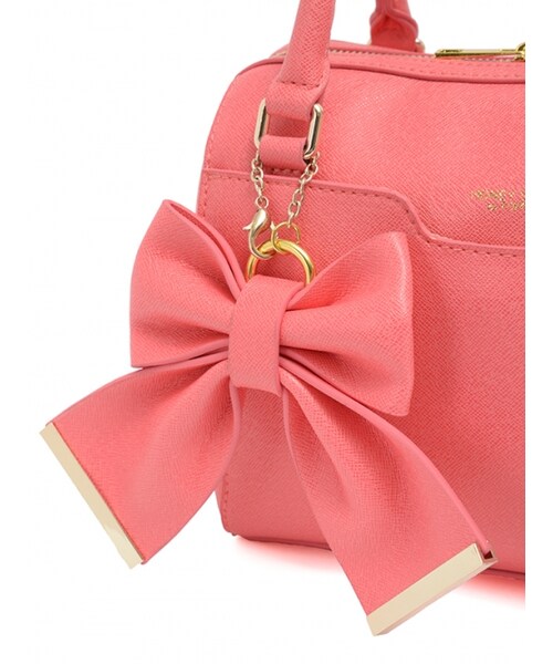 Honey Salon（ハニーサロン）の「ボストンミディ（バッグ・レディース・ピンク/ライトピンク/ブラック・Free）」の6枚目の写真