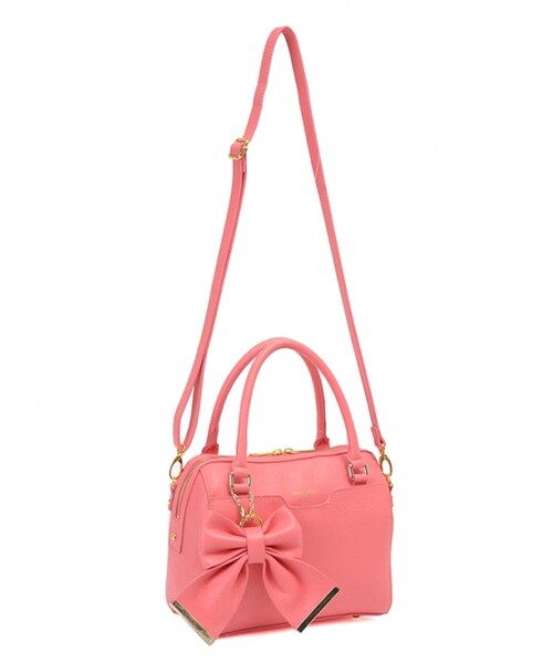 Honey Salon（ハニーサロン）の「ボストンミディ（バッグ・レディース・ピンク/ライトピンク/ブラック・Free）」の9枚目の写真